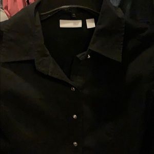 Black button, quarter length